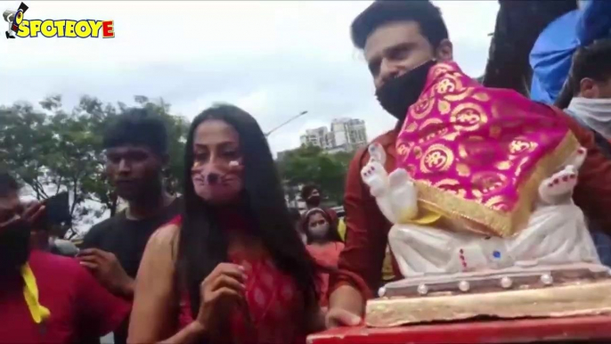 Ganesh Chaturthi 2021 : Kashmera Shah & Krushna Abhishek Welcome Ganpati Bappa : SpotboyE