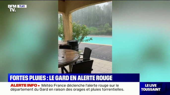 Le Gard placé en vigilance rouge en raison des orages et des pluies torrentielles