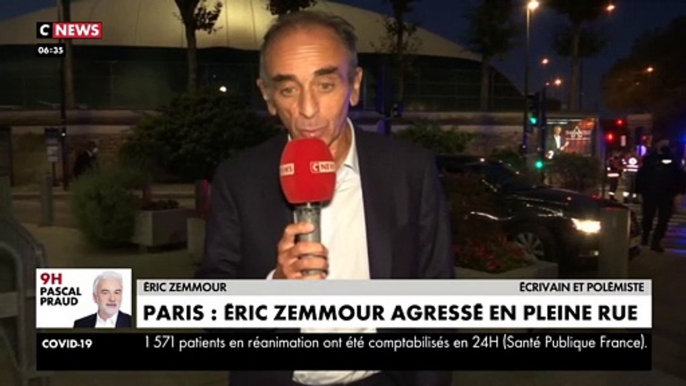 Eric Zemmour réagit sur CNews après son agression à Paris : "Moi j'ai la chance d'être protégé. Les Français connaissent ça tous les jours"