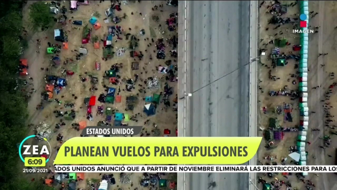 El secretario de Seguridad Nacional de Estados Unidos, #AlejandroMayorkas, informó que harán hasta tres vuelos diarios a Haití y otros países para expulsar a los miles de #migrates que están en un campamento improvisado en Texas.