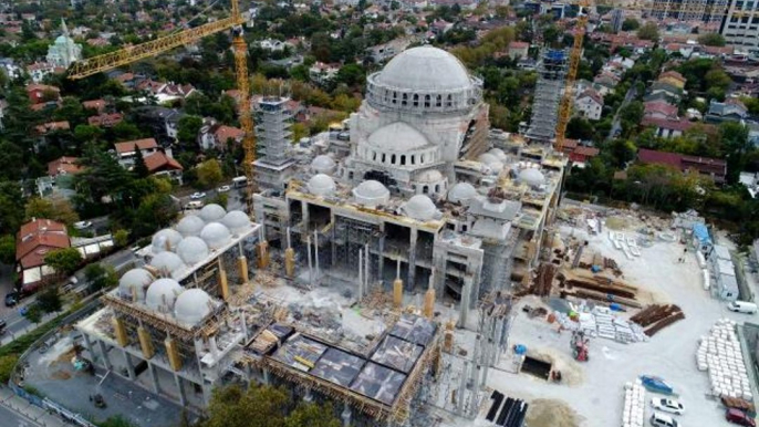 Barbaros Hayrettin Paşa Camii'nin kaba inşaatının yüzde 95'i tamamlandı