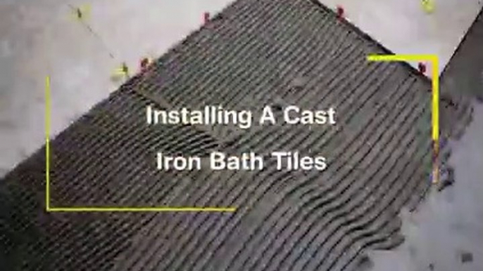 installing a cast iron bath tiles   Floor Tiles Installation  How to tile a Bathroom  New Project