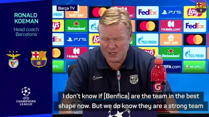 Koeman admits Barca need a win against impressive Benfica