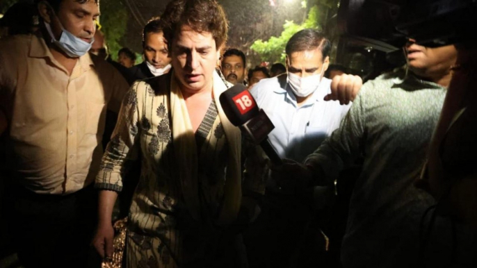 Lakhimpur: Priyanka Gandhi detained by police in Sitapur