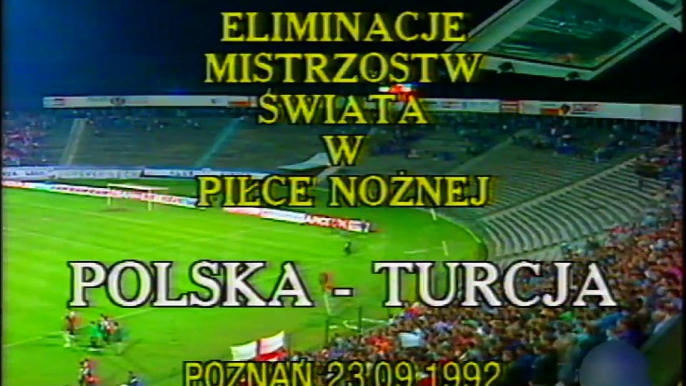 Poland 1-0 Turkey 23.09.1992 - FIFA World Cup 1994 Qualifying Round 2nd Group Matchday 2