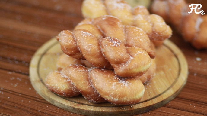 Korean twisted doughnuts :: twisted donuts recipe :: homemade twisted donuts recipe