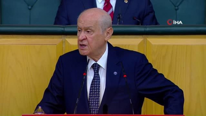 MHP Lideri Bahçeli: "Türkiye'de Kürt sorunu yoktur. Kürt kardeşlerimi sorun olarak gören CHP vardır, İP vardır, HDP vardır"