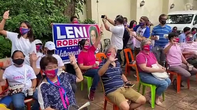 Robredo supporters gather ahead of October 7 announcement