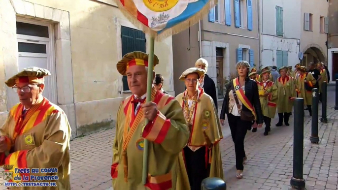 Bénédiction, danses provençales lors du grand chapitre des chevaliers de laiet TRETS10OCT2021