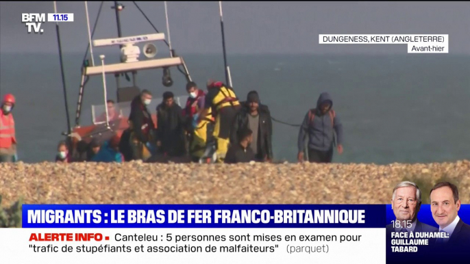 Migrants: l'image d'un bébé secouru par les garde-côtes, symbole du bras de fer franco-britanniques