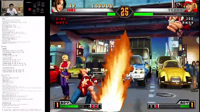 (PS2) King of Fighters '98 UM - 20 - Edit Team 5 - Ex Mai Shiranui, EX King, Ex Blue Mary Ryan - Lv7