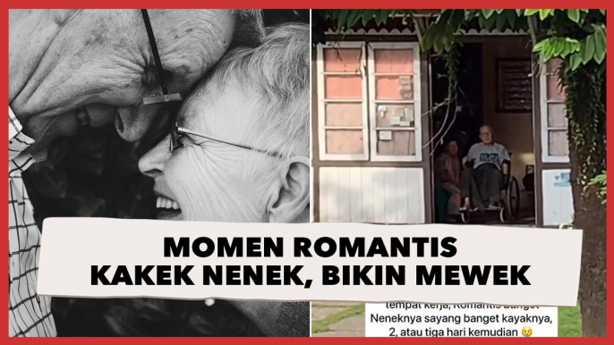 Viral! Momen Romantis Kakek Nenek, Ujungnya Bikin Mewek