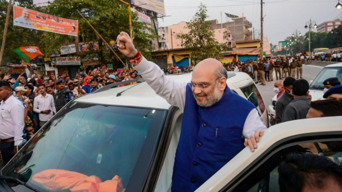 UP: Amit Shah discusses poll strategy with BJP workers