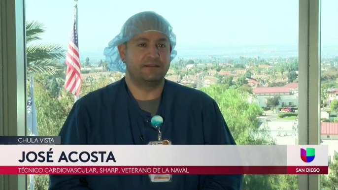 Veteranos trabajando en el sector médico festejan su día combatiendo el COVID-19