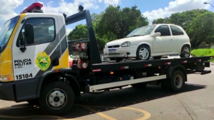 Carro furtado é localizado e recuperado pela PM em Cascavel