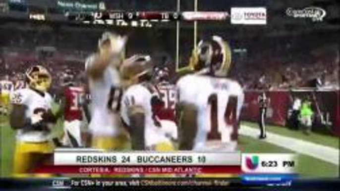 Los Redskins dominan a los Buccaneers 24-10