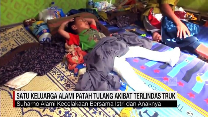 Satu Keluarga Alami Patah Tulang Akibat Terlindas Truk