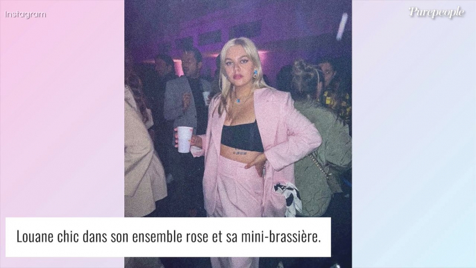 Louane sexy chic en brassière : folle soirée entre copines !