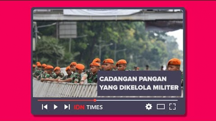 RI BAKAL PUNYA BADAN CADANGAN PANGAN YANG DIKELOLA MILITER