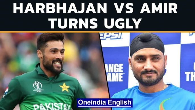 Harbhajan vs Mohd Amir gets uglyon Twitter as duo exchange barbs | Oneindia News