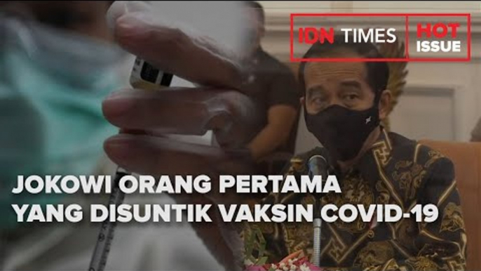 JOKOWI ORANG PERTAMA YANG DISUNTIK VAKSIN COVID-19, RABU PEKAN DEPAN