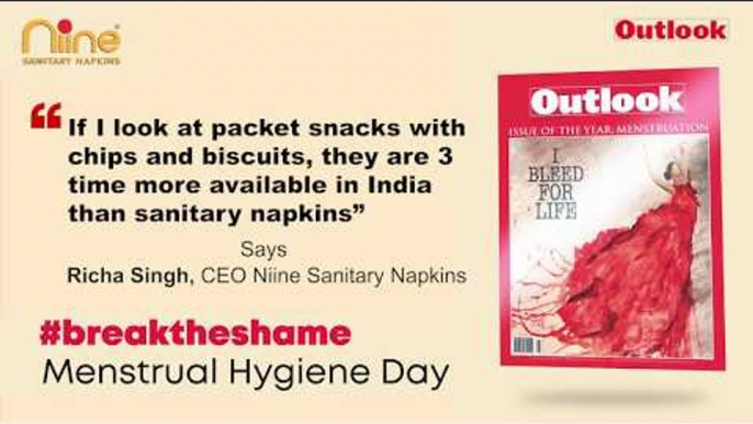 Packet snacks are 3x more available than sanitary napkins- Richa Singh, CEO, Niine Sanitary Napkins