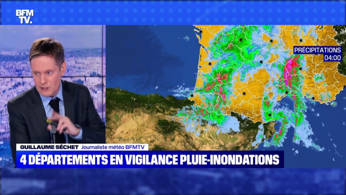 Quatre départements en vigilance pluie-inondations - 30/10