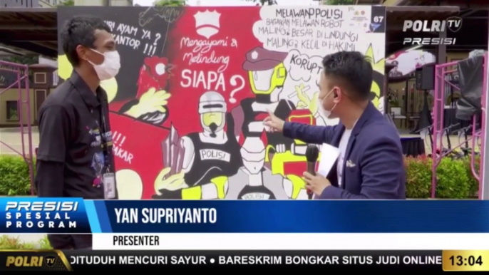 Live Dialog Peserta Mural di Bhayangkara Mural Festival 2021 (2/2)