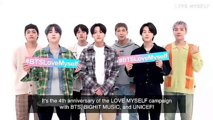 BTS (방탄소년단) LOVE MYSELF Campaign 4th Anniversary Message