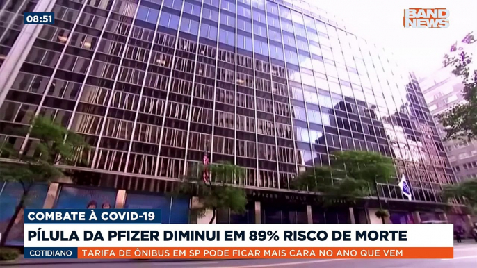 A Pfizer anunciou os resultados de novos testes da pílula desenvolvida para combater a Covid-19.Saiba mais em youtube.com.br/bandjornalismo#BandNews20anos #Pfizer #pílula