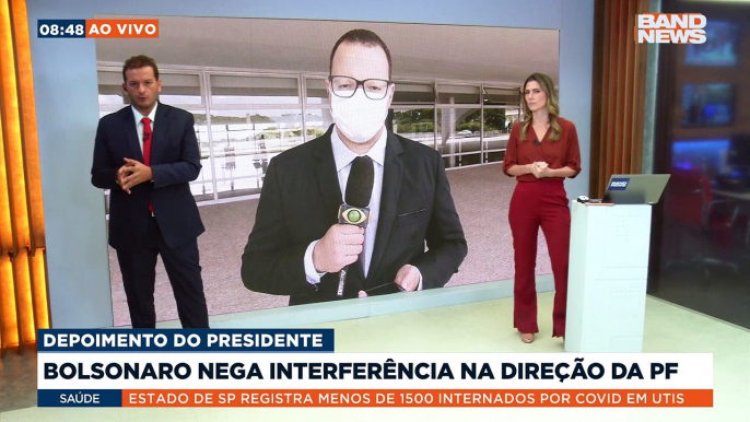 O presidente Jair Bolsonaro foi ouvido pela Polícia Federal no inquérito que investiga a suposta interferência na PF, e o ex-ministro Sergio Moro reagiu.Saiba mais em youtube.com.br/bandjornalismo#BandNews20anos #Bolsonaro #SergioMoro