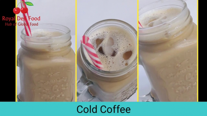 Iced Cold Coffee recipe | Coffee recipes | Cold coffee recipe | How to make iced cold coffee at home by royal desi food