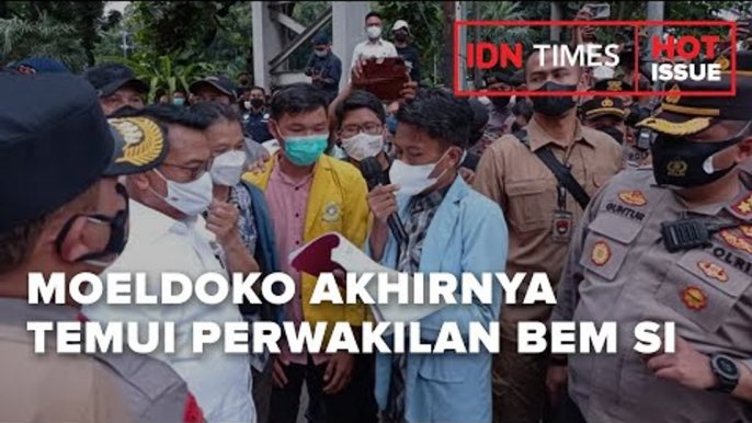 MOELDOKO AKHIRNYA TEMUI PERWAKILAN BEM SI