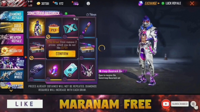 New Fadded Wheel Event -- Fadded Wheel 1 Spin Trick -- Free Fire New Event - Maranam Free