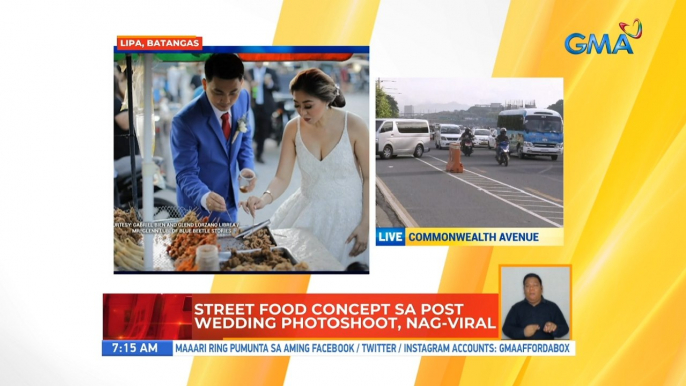 Street food concept sa post wedding photoshoot, nag-viral | UB