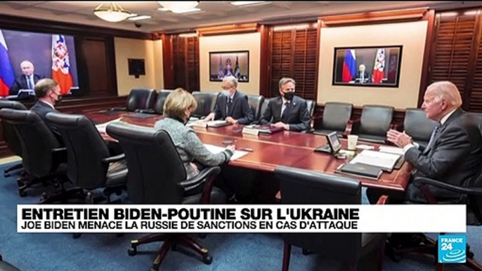 Biden a averti Poutine que la Russie subirait de "fortes sanctions" en cas d'escalade avec l'Ukraine