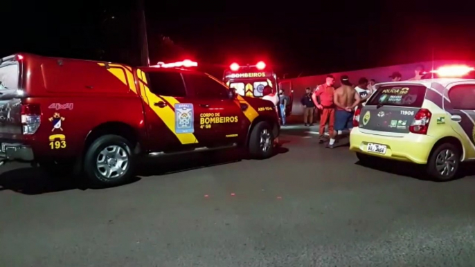 Motociclista sofre lesões graves em forte colisão entre Honda Twister e Vectra no Bairro Floresta