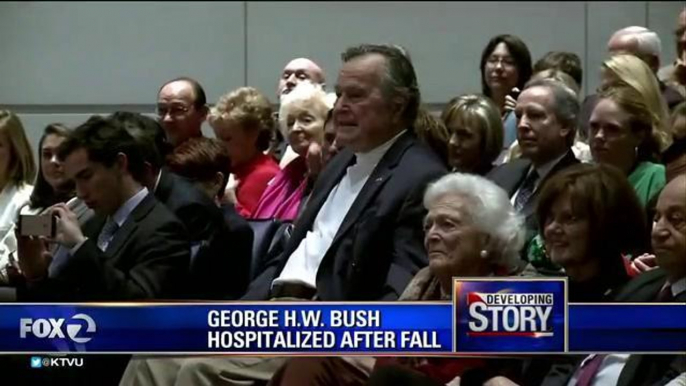 Gerge W Bush Hospitalized After A Fall