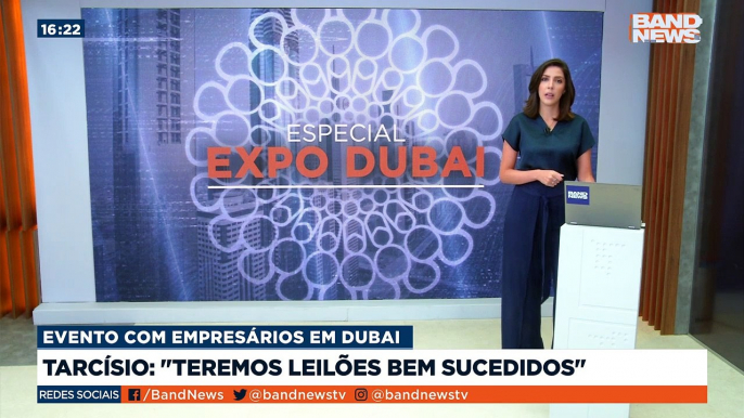 Em evento hoje (15) com investidores e empresários em Dubai, o ministro da Infraestrutura, Tarcísio de Freitas, acredita que o Brasil receberá muitos investidores.Saiba mais em youtube.com.br/bandjornalismo