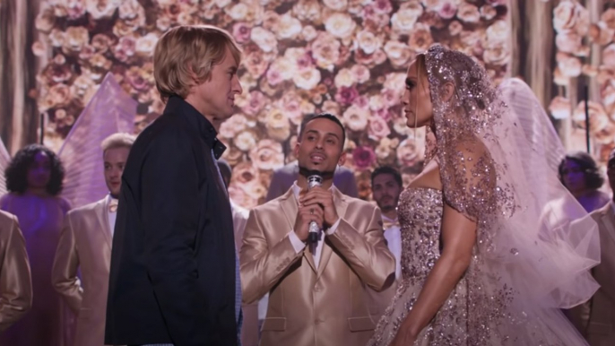 Jennifer Lopez Wears the Most Bedazzled Wedding Dress We've Ever Seen in the Marry Me Trailer