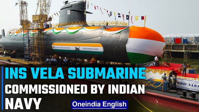 Indian Navy commissions Scorpene-class submarine INS Vela in Mumbai | Oneindia News