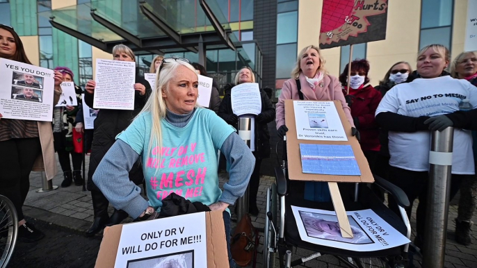 Mesh Removal Protest Victoria Hospital Glasgow