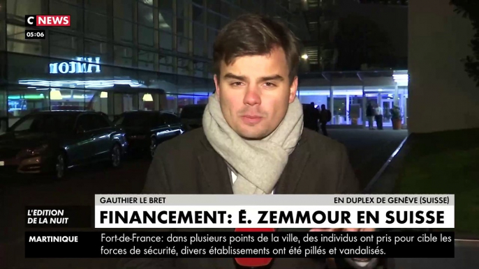 Plusieurs centaines de personnes ont manifesté cette nuit en Suisse contre la venue d'Eric Zemmour dans la ville aux cris de "Zemmour casse-toi, Genève est antifa !"