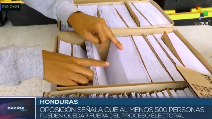 Déficit en el censo electoral hondureño en vísperas de comicios