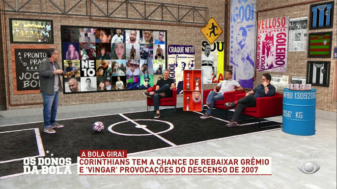 Meus amigos, podem acreditar... O vice presidente do Grêmio disse que os próprios corinthianos vão torcer para o Tricolor gaúcho! O que tem na cabeça hein?#OsDonosdaBola #Fiel #Corinthians #Grêmio