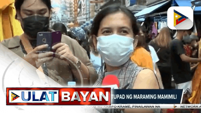 Mga mamimili sa Divisoria, dagsa na; Social distancing, hindi natutupad ng maraming mamimili