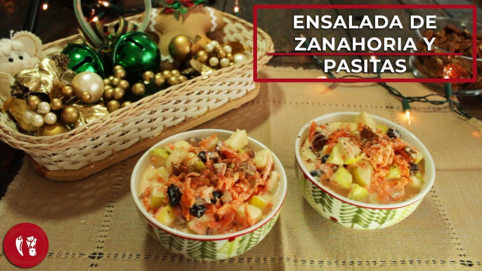 Ensalada dulce de zanahoria con pasitas | Receta fácil | Directo al Paladar México