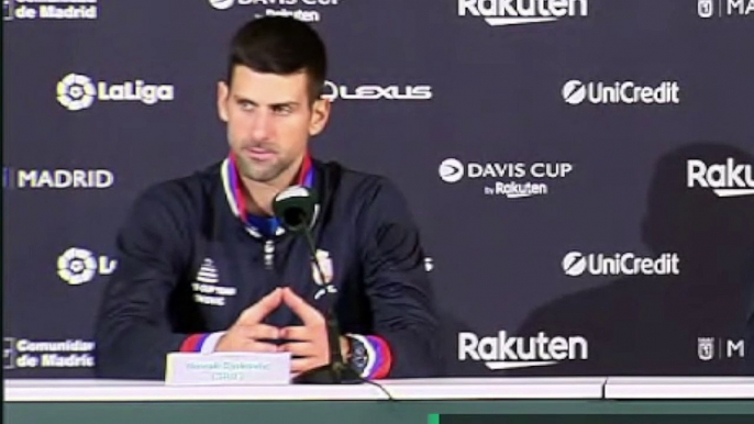 Coupe Davis 2021 - Novak Djokovic : "Obviously Australia is around the corner, so you will know very soon"