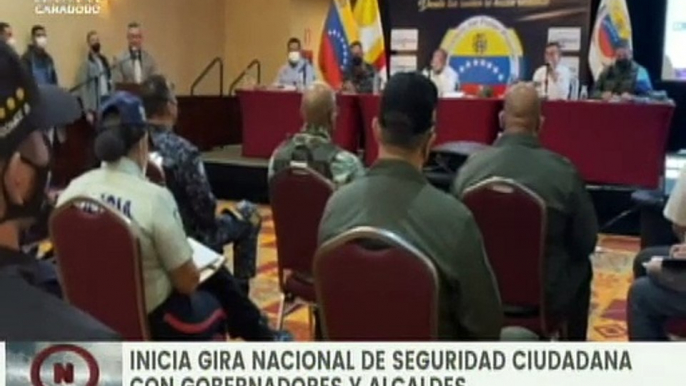 Inició la gira de encuentro nacional con alcaldes y gobernadores en materia de seguridad ciudadana