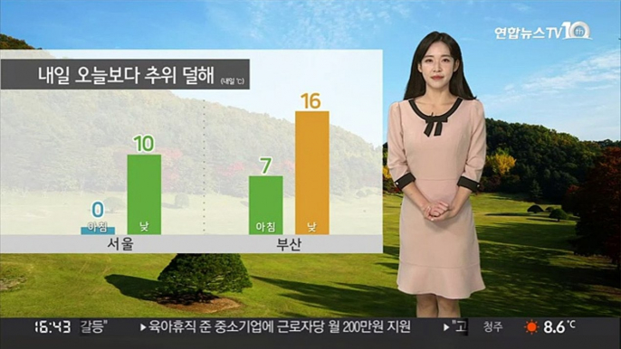 [날씨] 내일 오늘보다 추위 덜해…동해안 건조한 대기